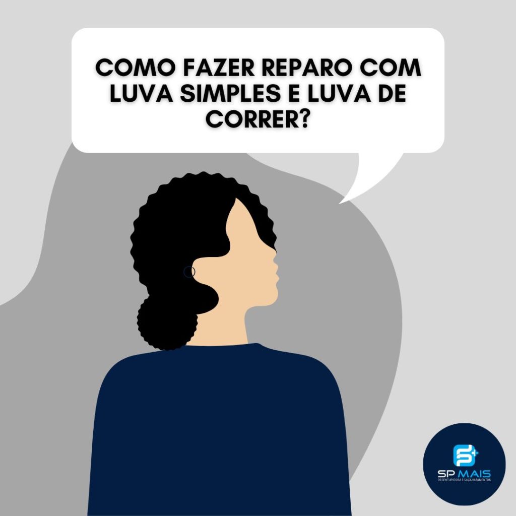 Reparos com luva de correr e luva simples.