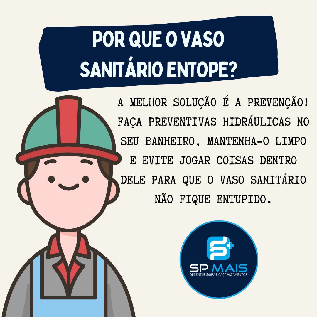 por que o vaso sanitário entope