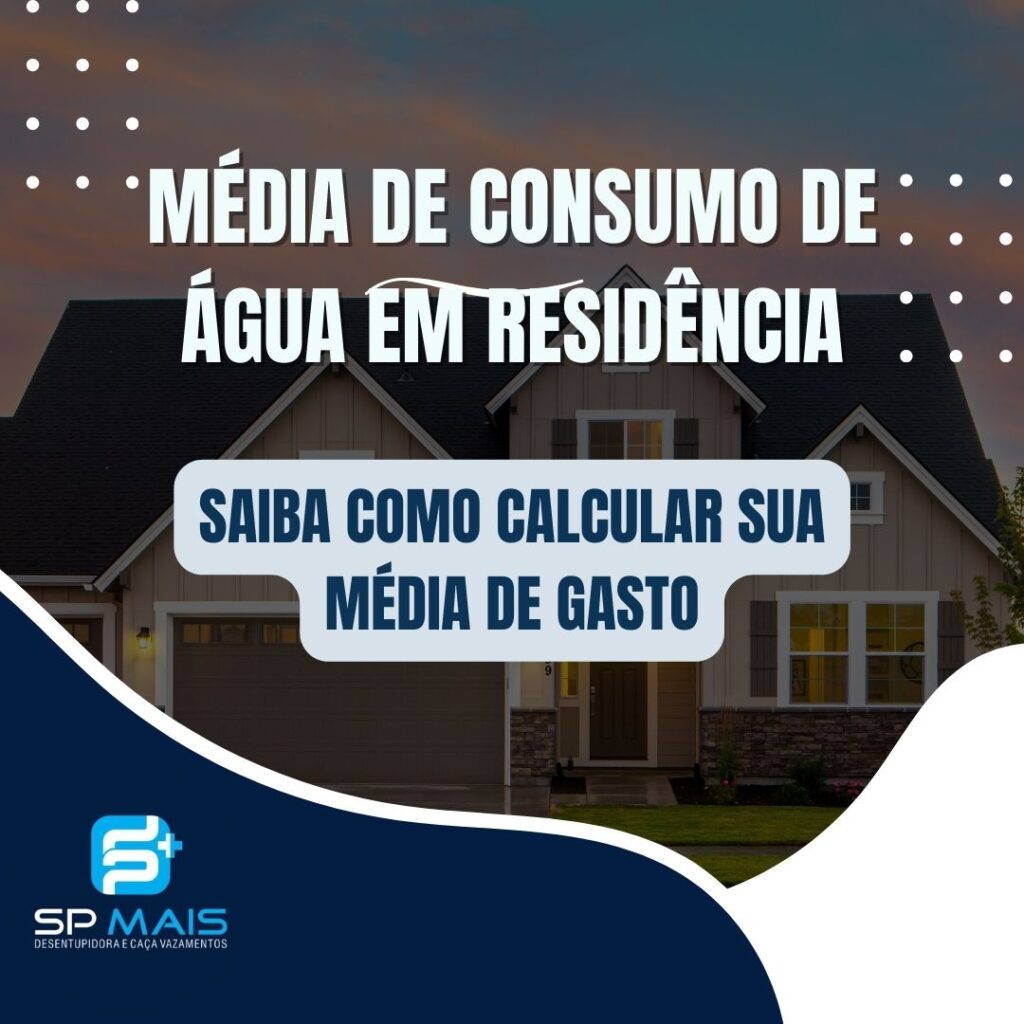 média de consumo de água em sua residência.