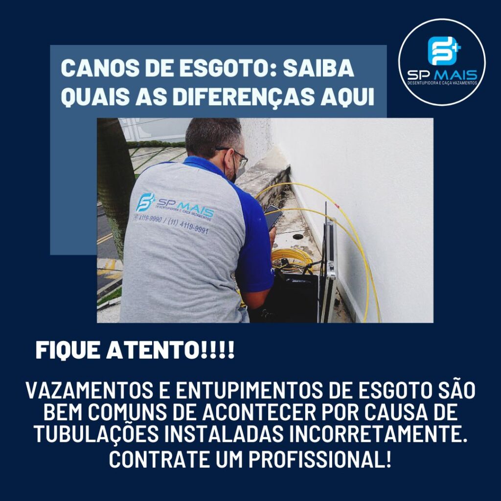 Canos de esgoto: saiba quais as diferenças aqui.