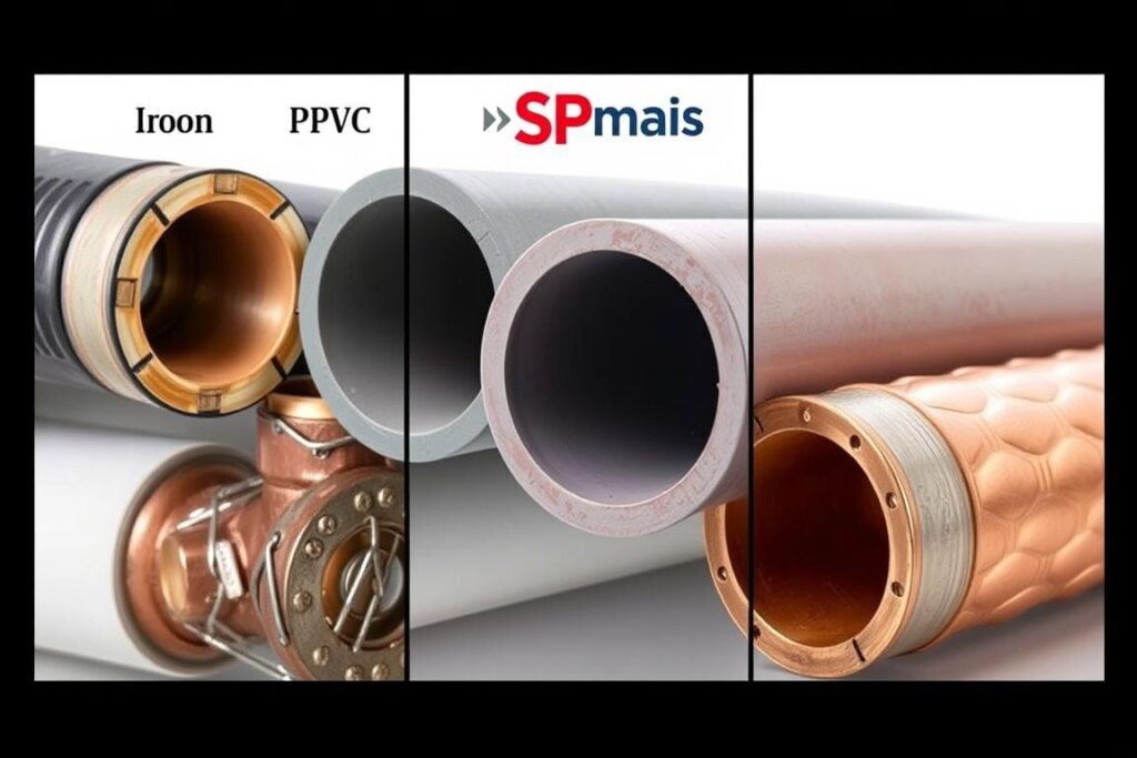 Comparação de materiais em tubulações